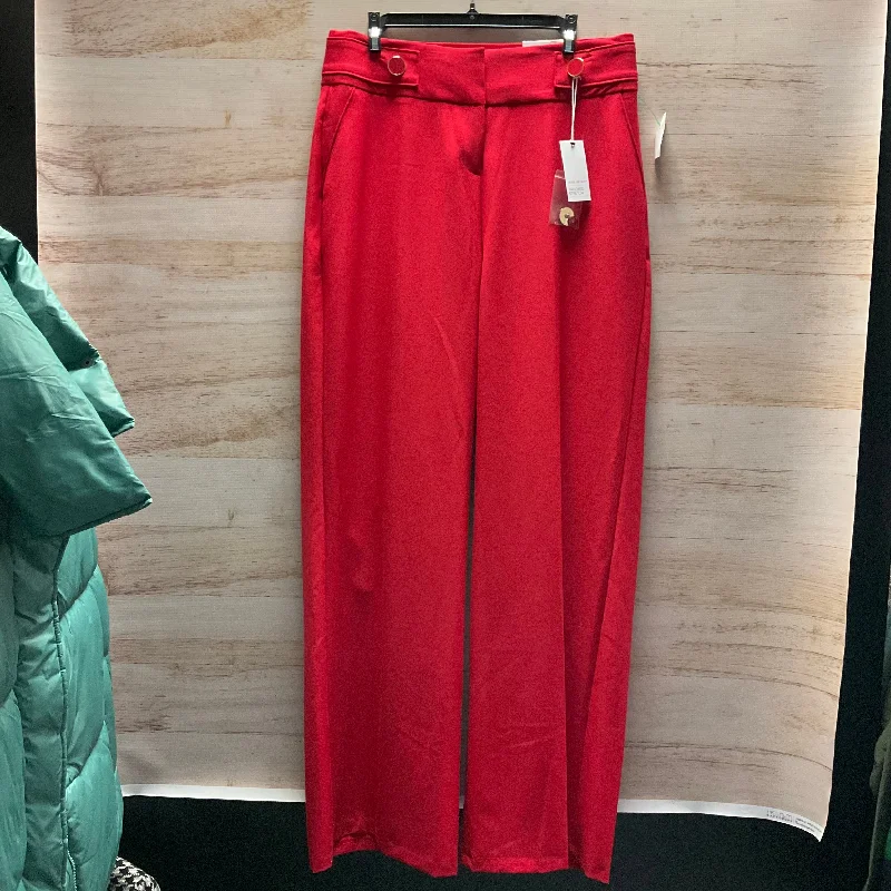 Jeans Wide Leg By Lane Bryant In Red, Size: 12