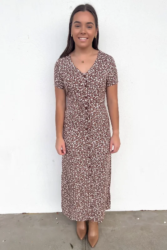 Tallows Floral Midi Dress Print