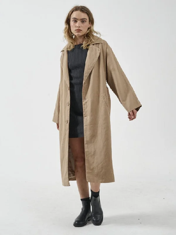 Discovery Trench Coat - Faded Khaki